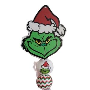 Christmas Grinch Badge Reel